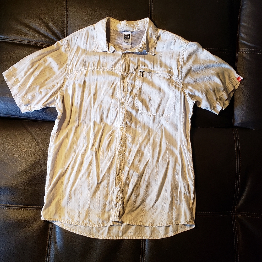 The North Face short sleeve button up shirt.
